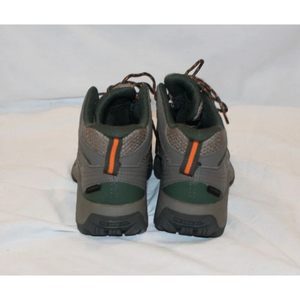 Merrell Unisex Kid OAKCREEK MID LACE WATERPROOF Backpacking Boots GRAY‎ GREEN 13